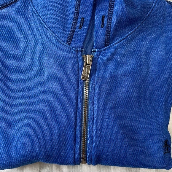 Original Penguin wear zip up jacket blue men fleece sports casual sweater Small - Picture 8 of 11